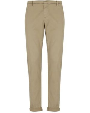 Dondup Logo-Detail Pants - Natural