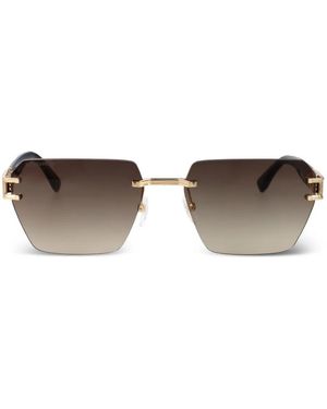 DSquared² Logo-Plaque Sunglasses - Brown