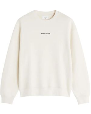 Maison Kitsuné Sweat À Logo Imprimé - Blanc