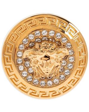 Versace Medusa Crystal Ring - Metallic