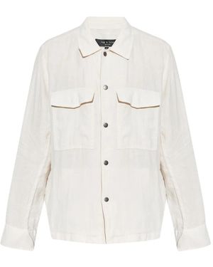 Rag & Bone Linen Shirt Jacket - White