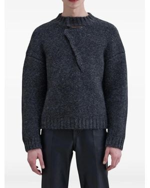 Eckhaus Latta Roving Wool Sweater - Blue