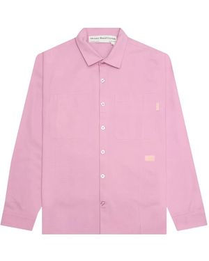 Advisory Board Crystals Logo-Patch Pocket Shirt - Pink