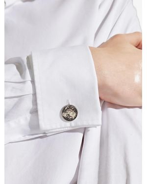 Paul Smith Coin-Detail Cufflinks - White