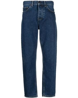 Carhartt Vaqueros Newel Con Parche Del Logo - Azul