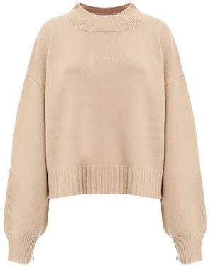 Malo Ribbed Cashmere Jumper - Natural