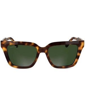 Lacoste Occhiali Da Sole Con Effetto Tartarugato - Verde