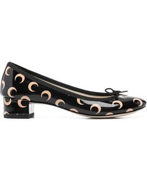 Marine Serre X Repetto Camille 30mm パンプス - ブラック