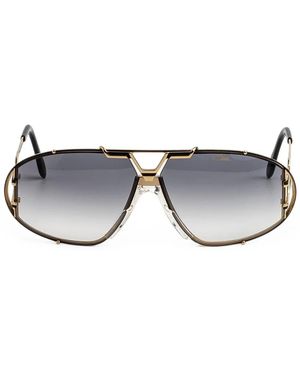 Cazal Geometric-Frame Sunglasses - Grey