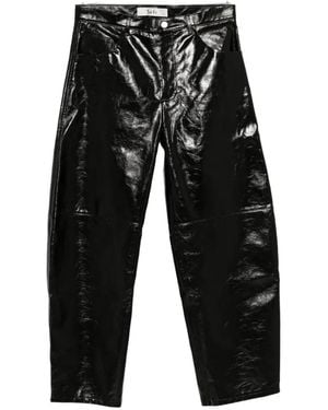Séfr Naedo High-Shine Trousers - Black