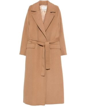 ViCOLO Belted Coat - Natural