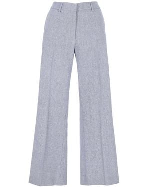 PT Torino Pantalon Ample À Plis Marqués - Gray