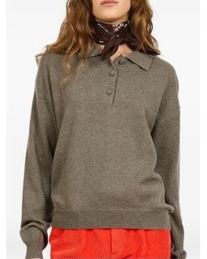 Alexandra Golovanoff Leon Light Turtleneck Polo Jumper - Green