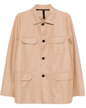 Harris Wharf London Jacke aus Schurwolle - Natur