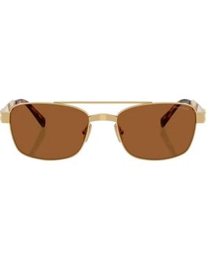 Miu Miu Lunettes De Soleil À Monture Rectangulaire - Multicolour