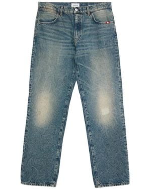 AMISH James Sonny Dirty Denim Jeans - Blue