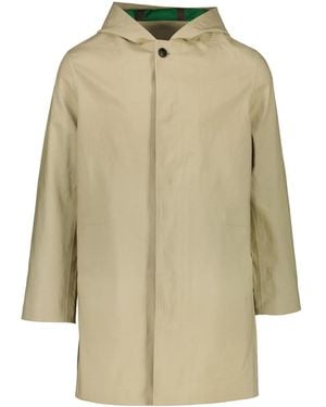 Yves Salomon Double-Sided Hooded Coat - Natural
