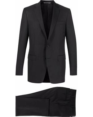Canali Completo Due Pezzi Sartoriale Monopetto - Nero