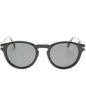David Beckham Lunettes De Soleil À Monture Ronde - Gray