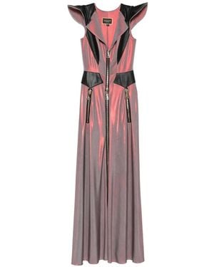MITILIANE COUTURE Zip-Up Maxi Dress - Purple