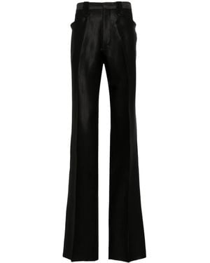 Maison Margiela Herringbone Straight-Leg Trousers - Black