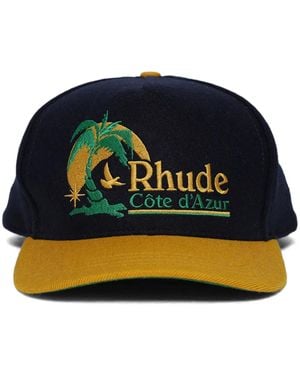 Rhude Azur Coast Cotton Cap - Blue