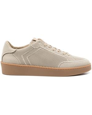 Canali メッシュ スニーカー - ブラウン