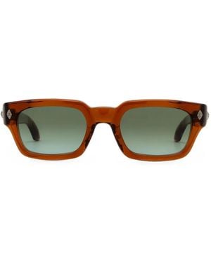Chrome Hearts Lunettes De Soleil Miscellanus À Monture Rectangulaire - Green