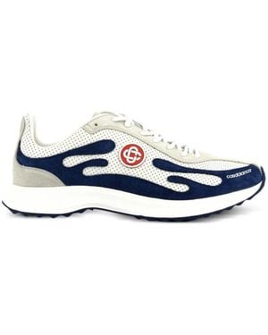 CASABLANCA Stade Logo-Patch Trainers - Blue