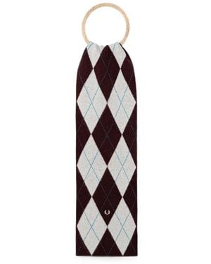 Fred Perry Bufanda Estampada - Blanco