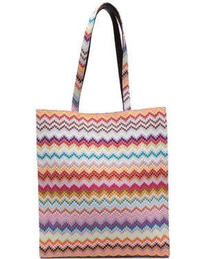 Missoni Zig Zag Shoulder Bag - Red