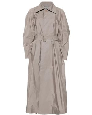 Issey Miyake Belted Coat - Grey