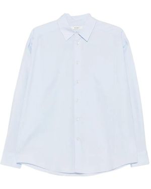 6397 Button-Fastening Long-Sleeve Shirt - White