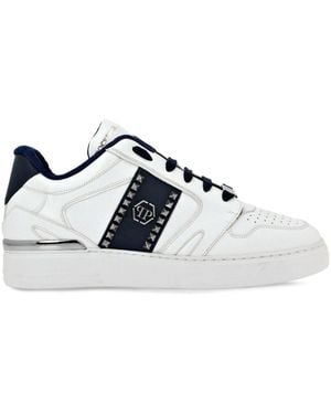 Philipp Plein Lace-Up Trainers - White