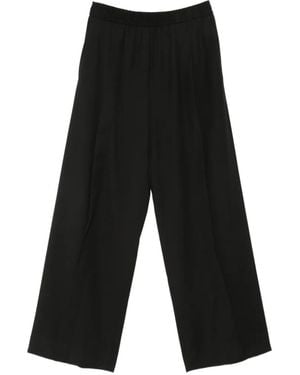 Isabel Benenato Pantalon Ample À Taille Élastiquée - White