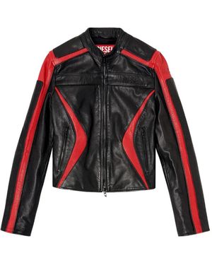DIESEL Leather Jacket - Red