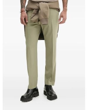 HUGO Pressed-Crease Trousers - Green