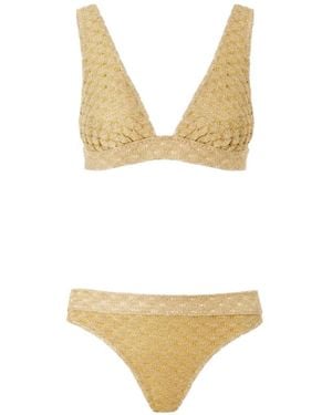 Missoni Bikini Met Textuur - Metallic