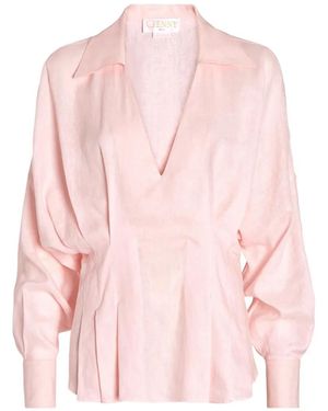 Genny Blusa Con Cuello En V - Rosa