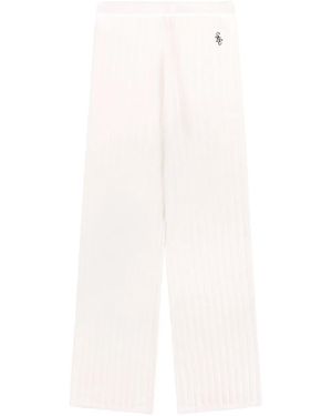 Sporty & Rich Ribbed Pants - White