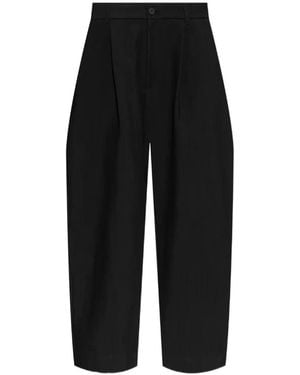 Studio Nicholson Pantaloni Ellis Con Pieghe - Nero