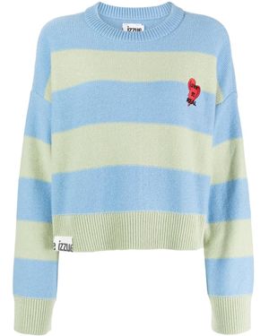 Izzue Maglione Con Applicazione - Blu
