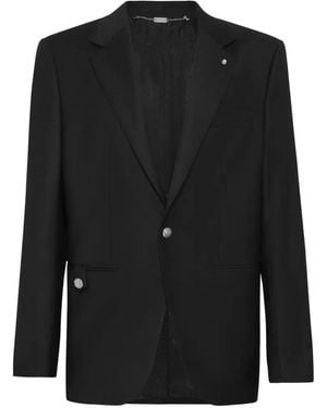 Billionaire Classic Single-Breasted Blazer - Black