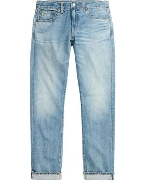 RRL Roll-Cuff Jeans - Blue