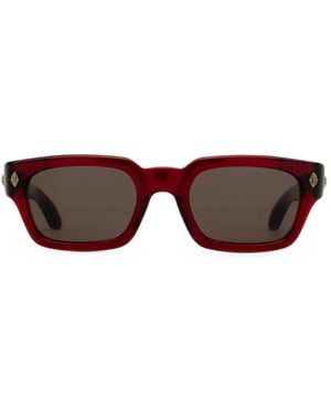 Chrome Hearts Lunettes De Soleil Miscellanus À Monture Rectangulaire - Brown