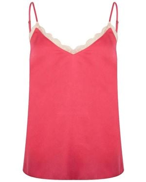 Love Stories Camelia Lace-Trimmed Camisole - Pink
