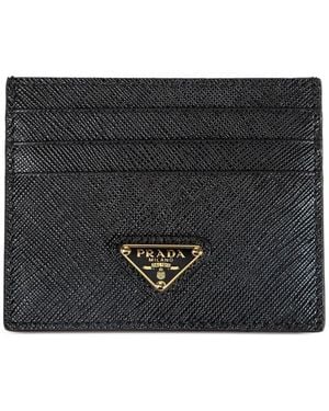 Prada Saffiano Card Holder - Black