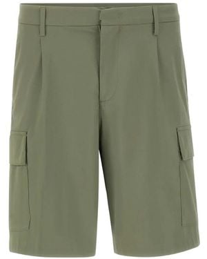 K-Way Cargo Pleated Shorts - Green