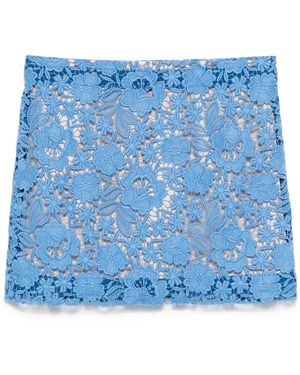 P.A.R.O.S.H. Lace Mini Skirt - Blue