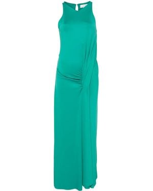 Victoria Beckham ドレープ マキシドレス - グリーン